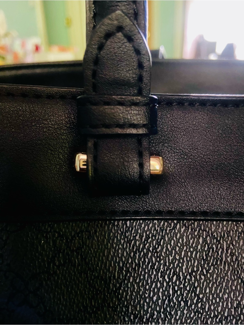 👜🩶🖤Nine West “Lior” Tote Bag w/matching “Lockup Nine” Zip-around Wristlet Wallet - Picture 8 of 15